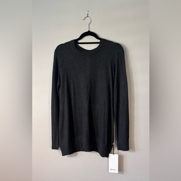 [Free Shipping] Lululemon Sincerely Yours Sweater - Grey | Size 8 - Picture 2 of 9